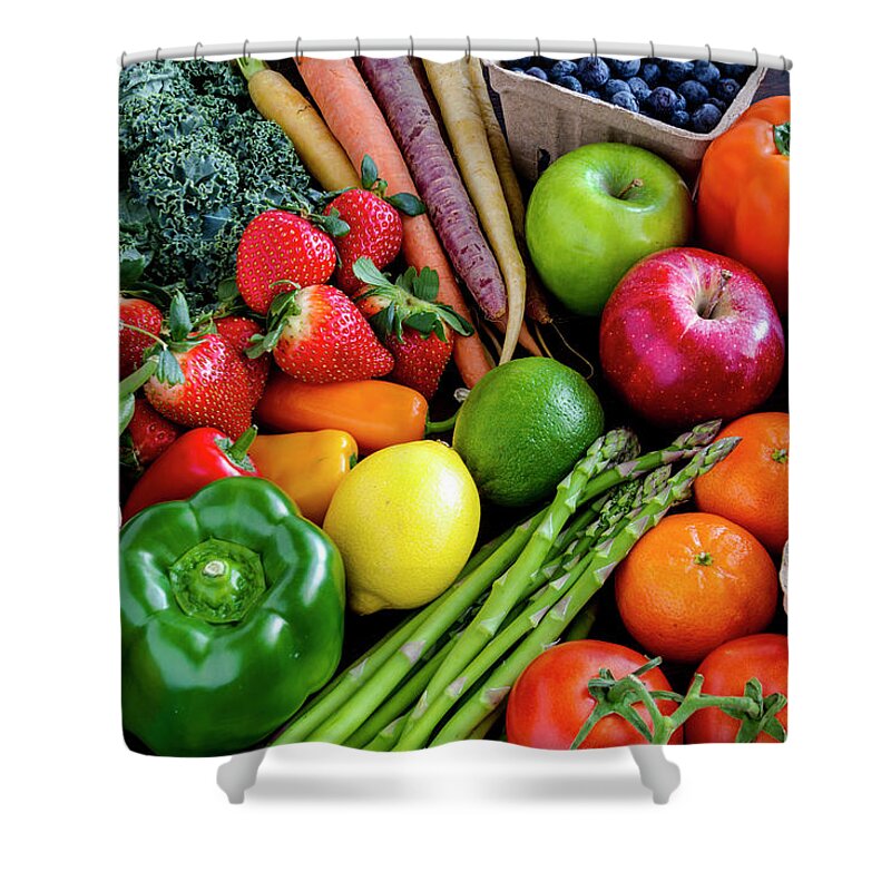 Agriculture Shower Curtain featuring the photograph Fresh from the Farm by Teri Virbickis