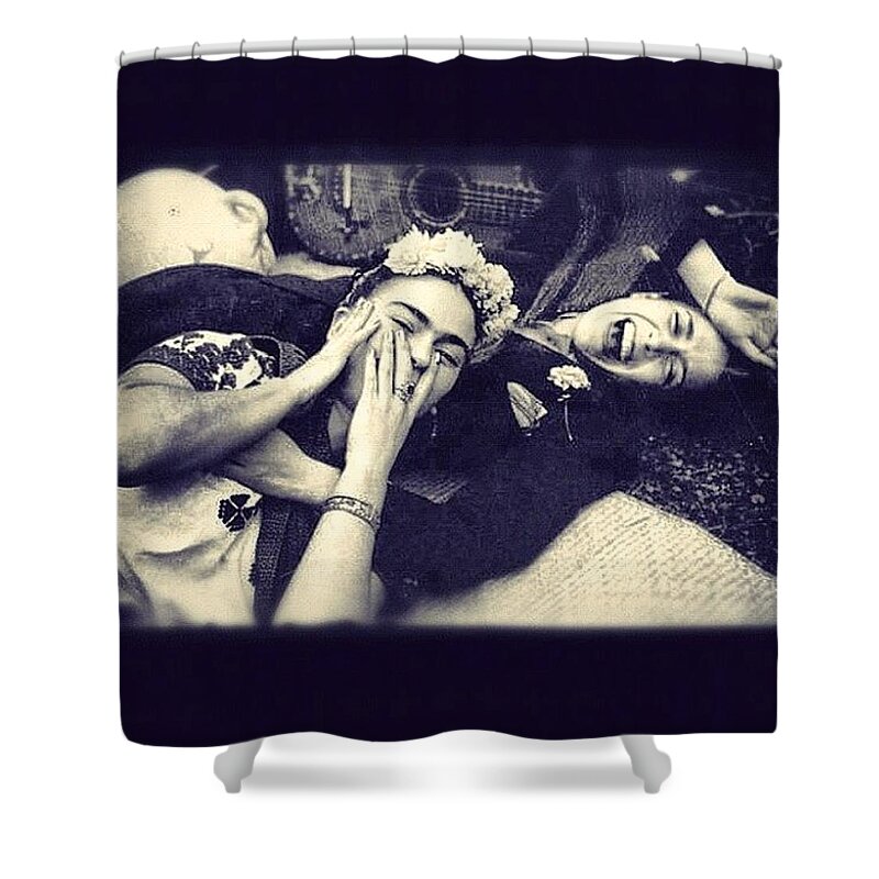 Frida Shower Curtain featuring the photograph Frida Kahlo/Chavela Vargas by Fernando Lara