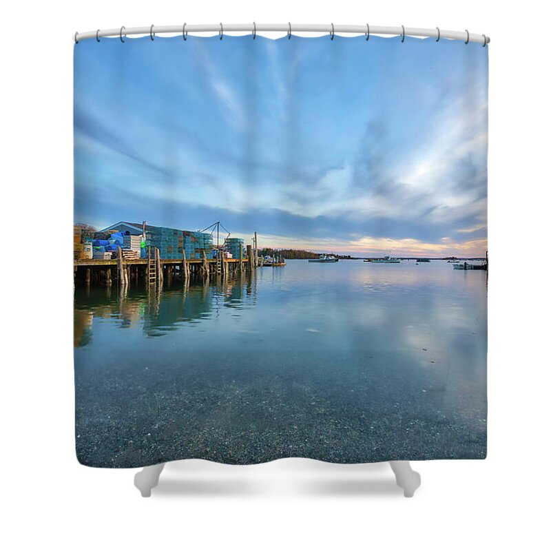 Friendship Shower Curtain featuring the photograph Friendship Harbor by Juergen Roth