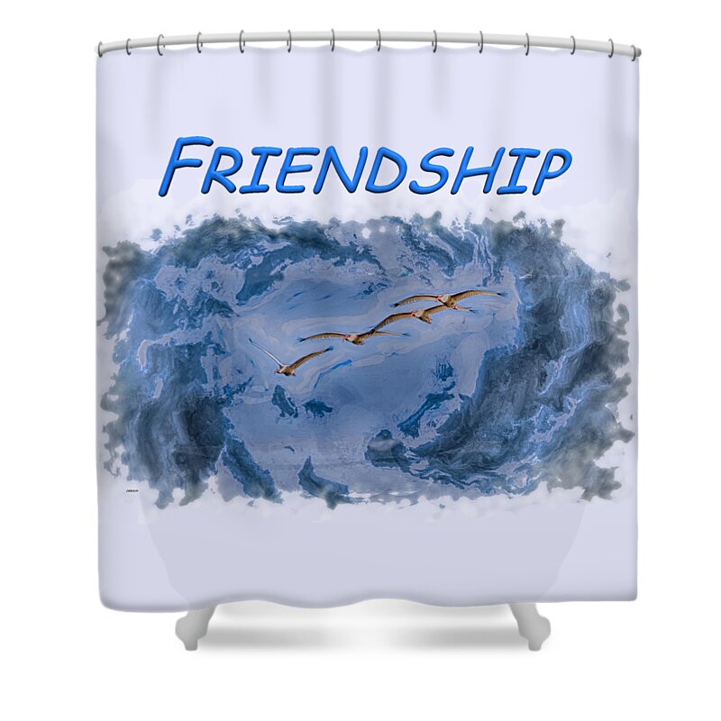 Sky Shower Curtain featuring the photograph Friendship by John M Bailey