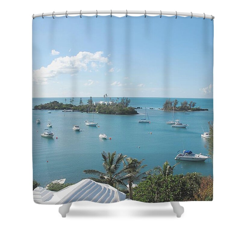 Southhampton Shower Curtain featuring the photograph From Annettes Place by Ian MacDonald