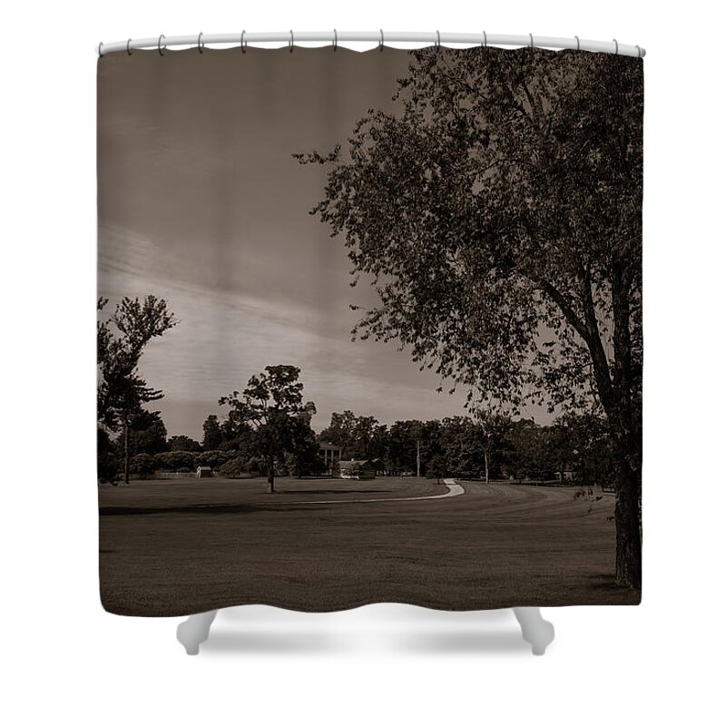 Hermitage Shower Curtain featuring the photograph From The Fields - The Hermitage by James L Bartlett
