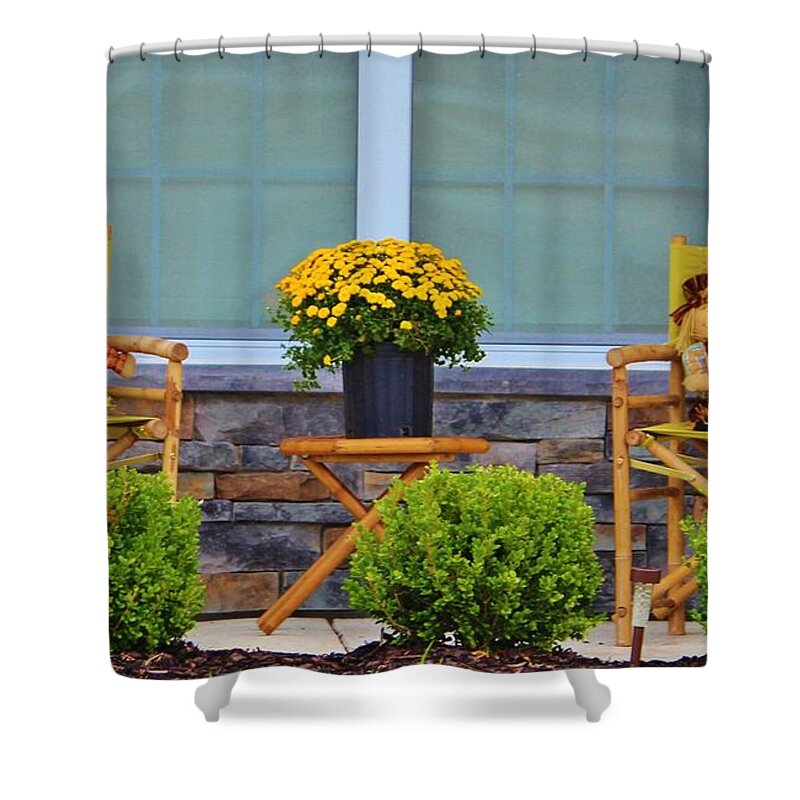 Front Porch Shower Curtain featuring the photograph Front Porch by Cynthia Guinn