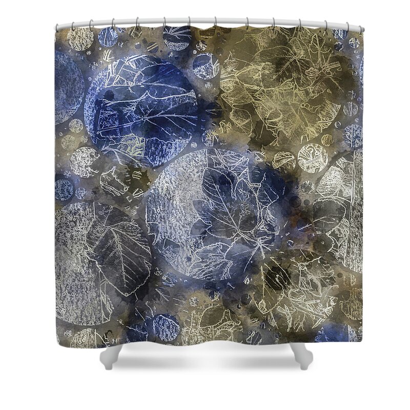 Pattern Shower Curtain featuring the photograph Frosted Leaves by Susan Eileen Evans