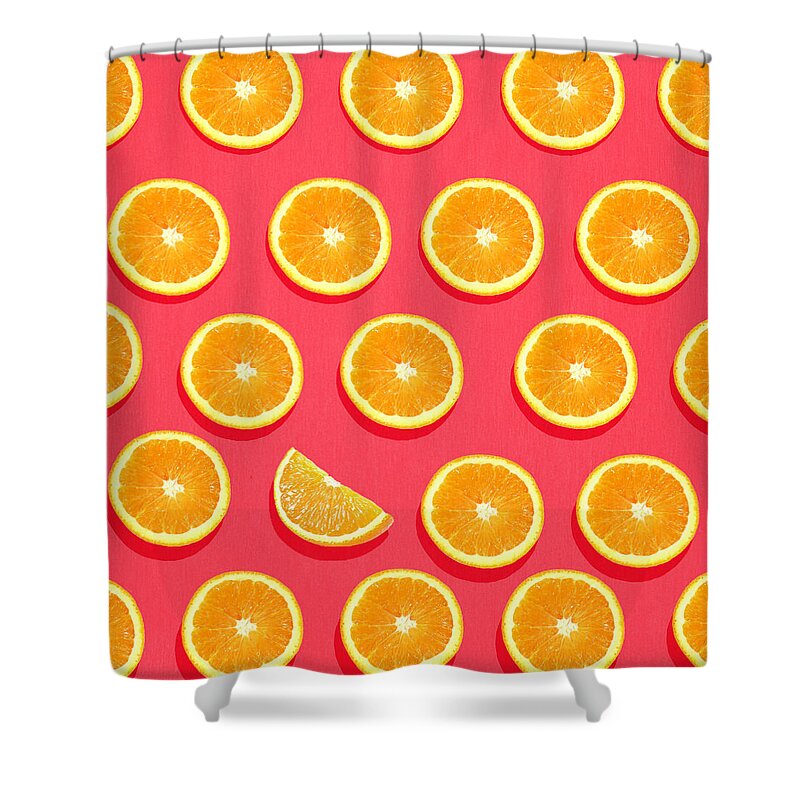 Abstract Shower Curtain featuring the painting Fruit 2 by Mark Ashkenazi