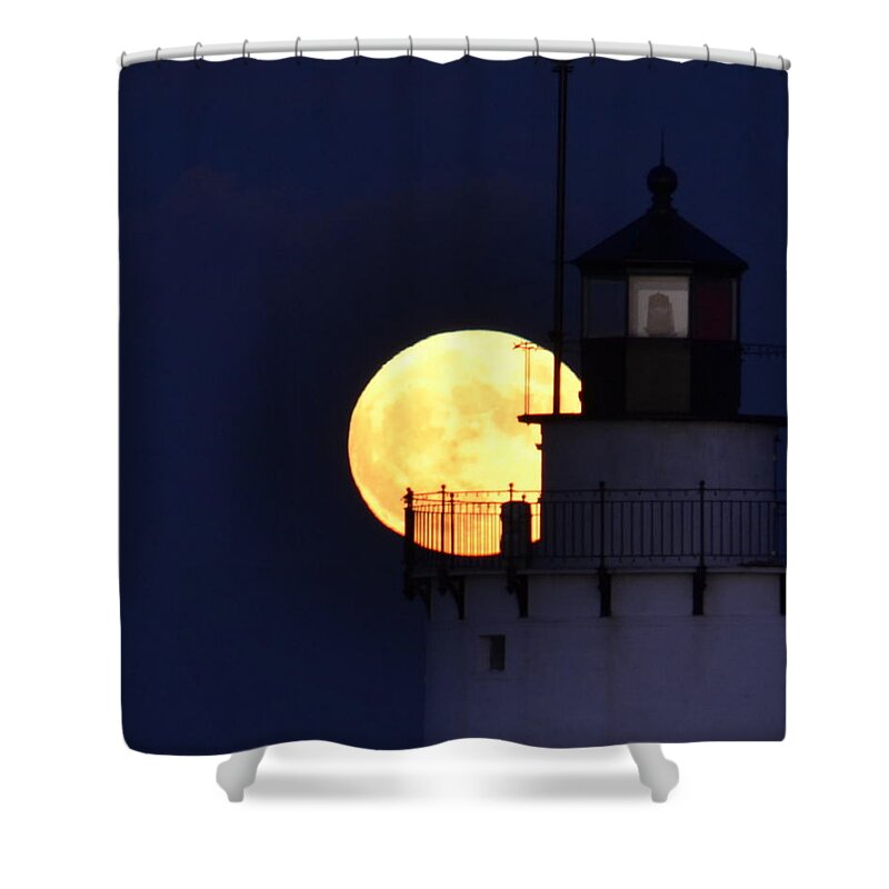 Moon Shower Curtain featuring the photograph Illusion by Colleen Phaedra