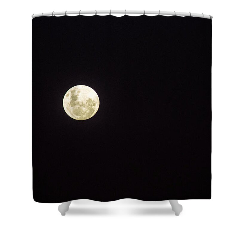 Full Moon Shower Curtain featuring the photograph Full Moon - Jan 2018 by Tania Read