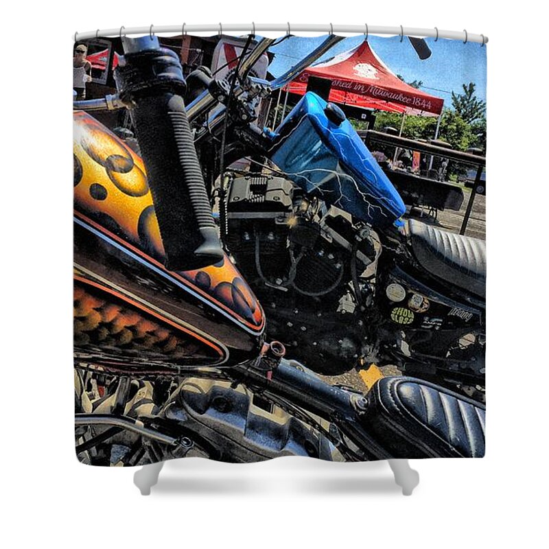 Tavern Shower Curtain featuring the photograph Full Tilt Boogie All the Way by Eric Wait