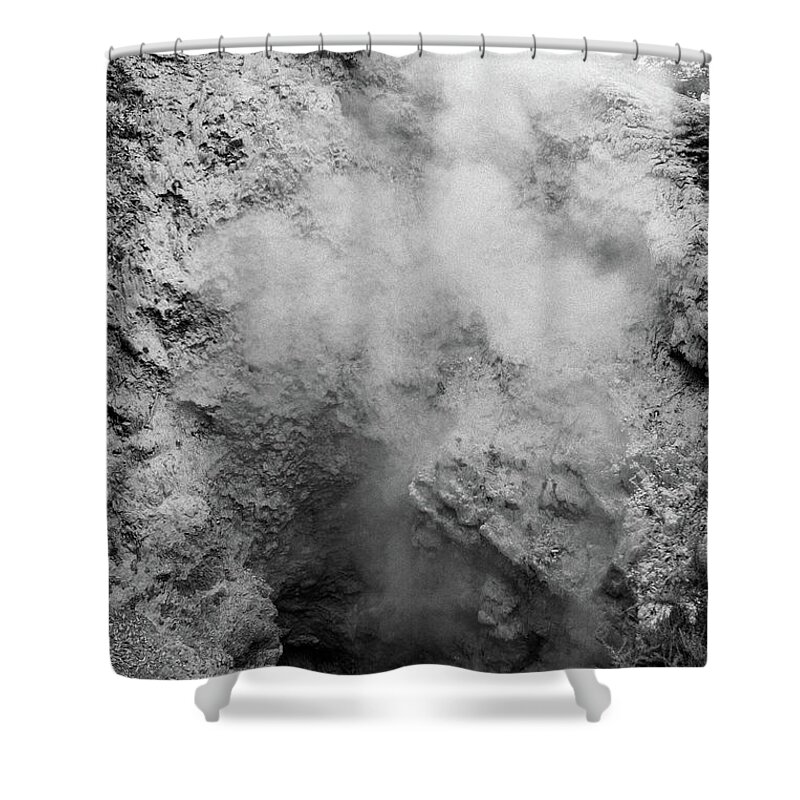 Azores Islands Shower Curtain featuring the photograph Fumarole in Azores by Gaspar Avila