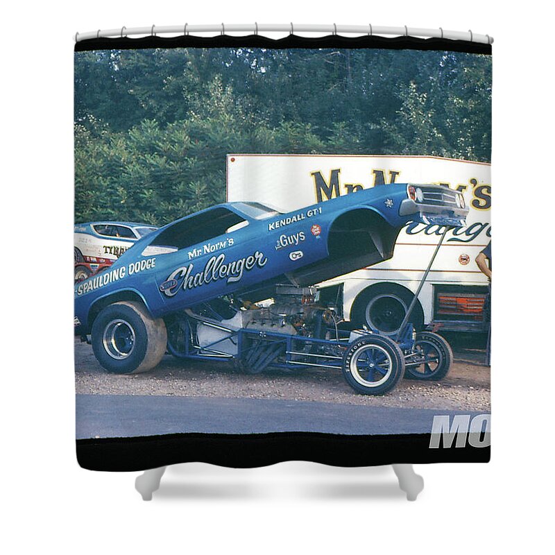 Funny Car Shower Curtain featuring the photograph Funny Car by Jackie Russo