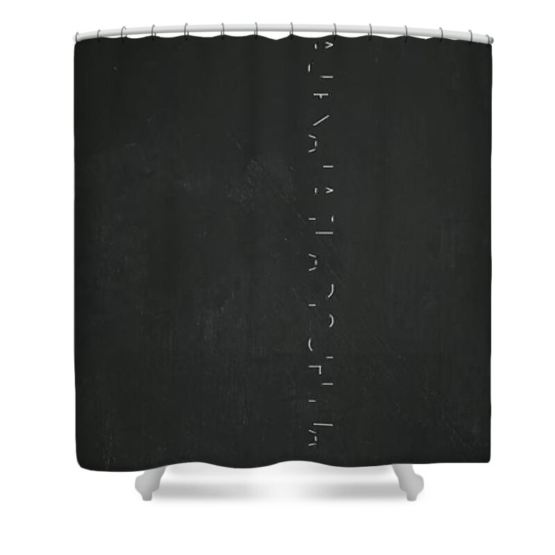 Oil Shower Curtain featuring the painting Futurist Stelae by Archangelus Gallery