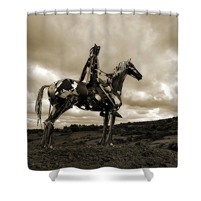 Gaelic Chieftain Shower Curtain featuring the photograph Gaelic Chieftain. by Terence Davis