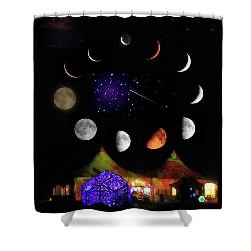 Galactic Rootwire Shower Curtain featuring the photograph Galactic Rootwire by PJQandFriends Photography
