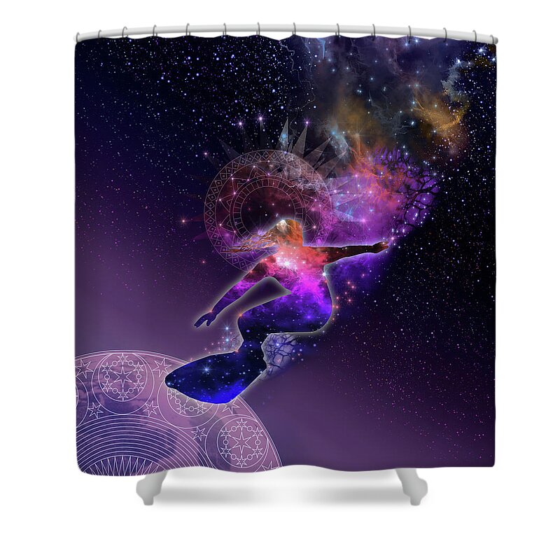 La Galaxy Shower Curtains