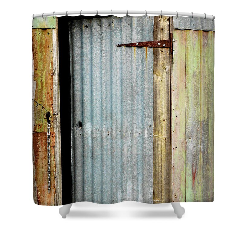 A Hot Tin Door Shower Curtain For Sale By Lexa Harpell 