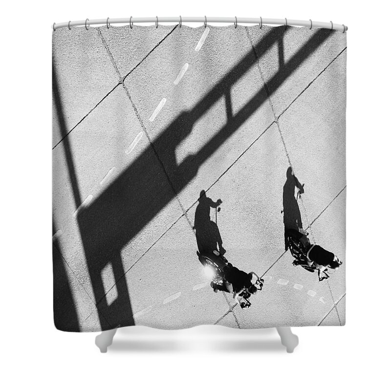 Street Photography Shower Curtain featuring the photograph Gangs to paradise by J C