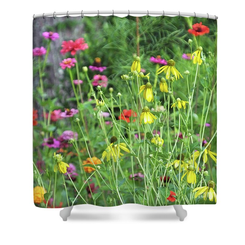 Wildflowers Shower Curtain featuring the photograph Garden 2 by Lizi Beard-Ward