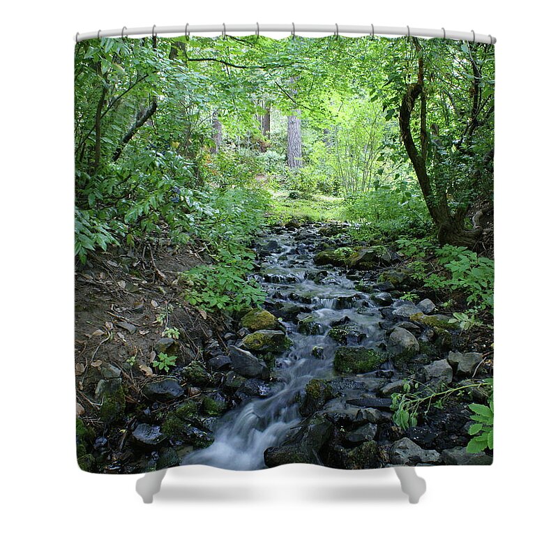 Nature Shower Curtain featuring the photograph Garden Springs Creek in Spokane by Ben Upham III