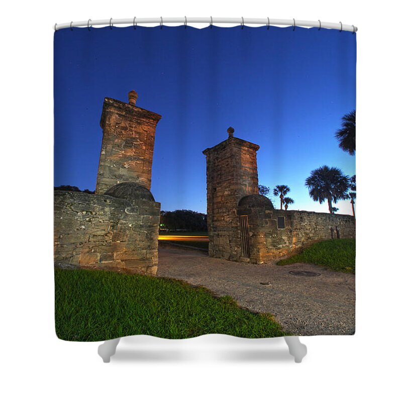 St. Augustine Shower Curtain featuring the photograph Gates of the City by Robert Och