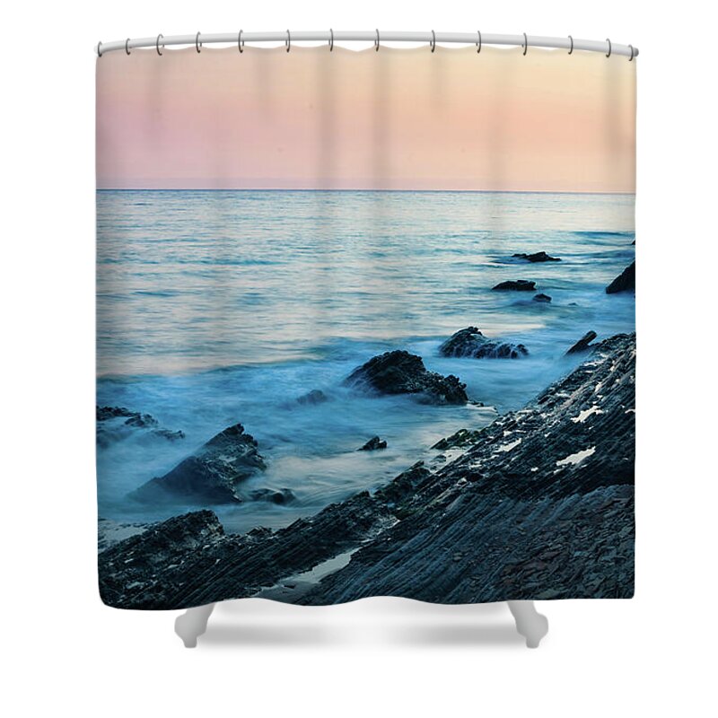 Gaviota Shower Curtain featuring the photograph Gaviota Sunset by Jeff Hubbard