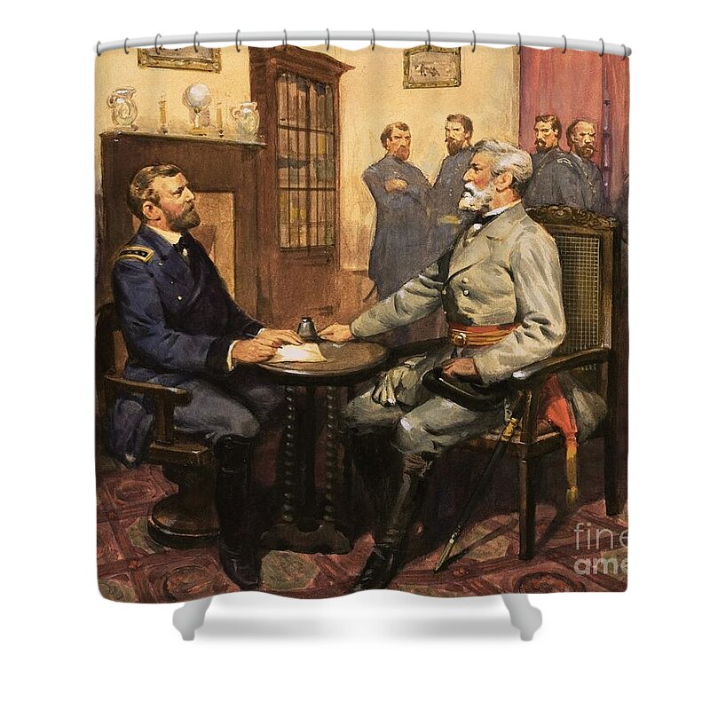 American Soldier Paintings Shower Curtains