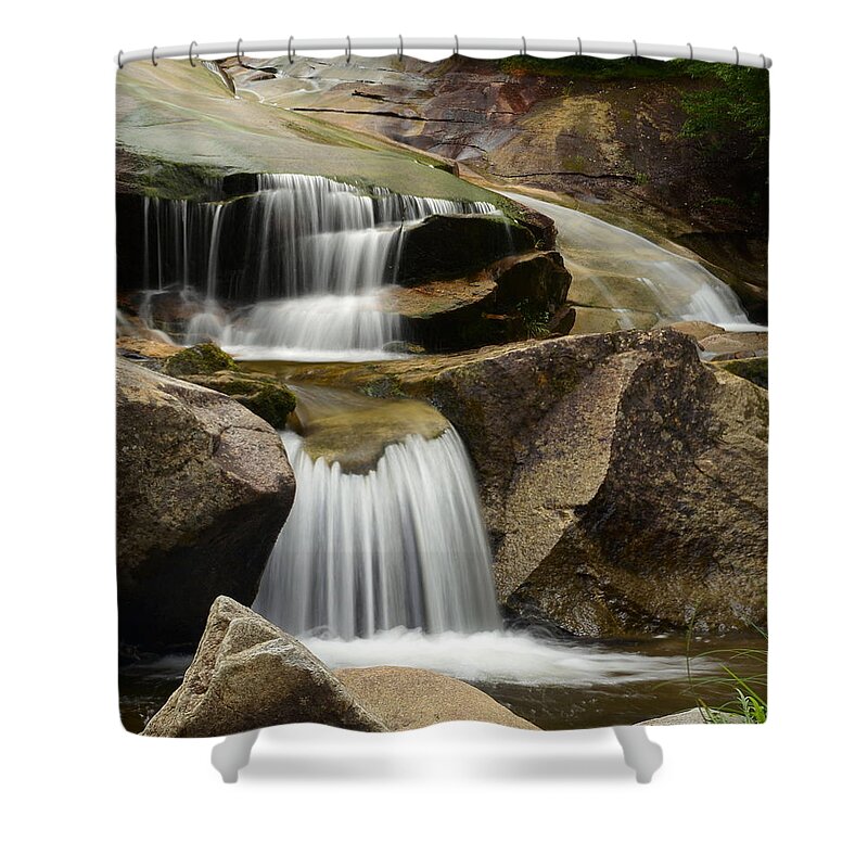 Waterfall Shower Curtain featuring the photograph Gentle Drops by Harry Moulton