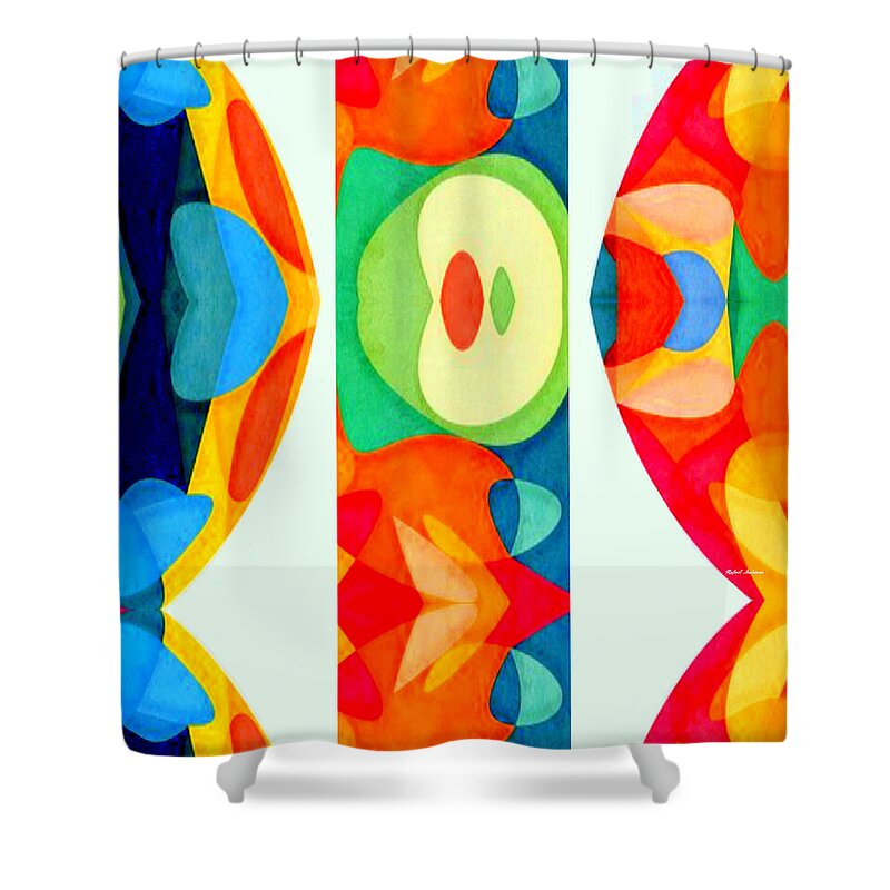Lineal Shower Curtain featuring the digital art Geometric 9740 by Rafael Salazar