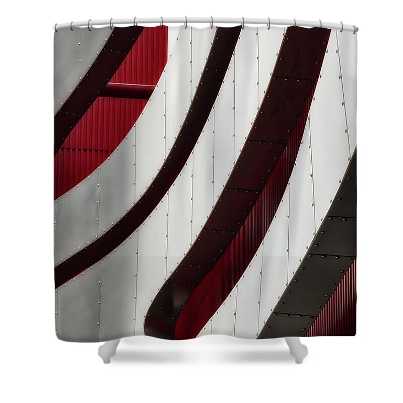 Architecture Shower Curtain featuring the photograph Geometric Flow 09 by Mark David Gerson