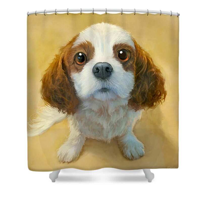 #faatoppicks Shower Curtain featuring the painting More than Words by Sean ODaniels