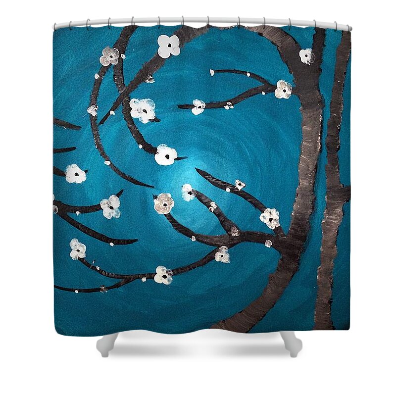 Painting Shower Curtain featuring the photograph Get Lost in Trees by Annie Walczyk