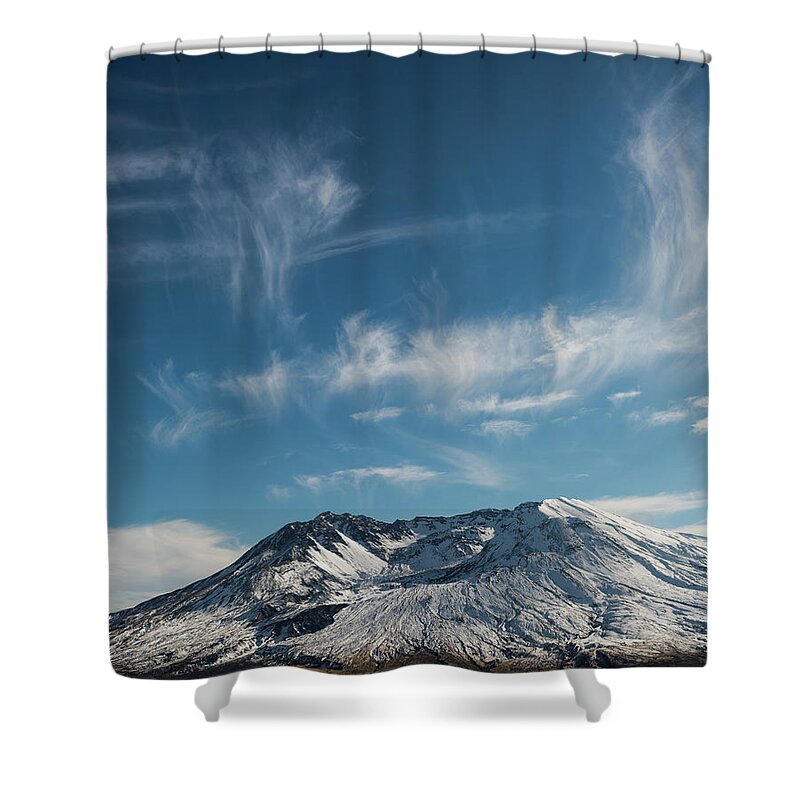 Autumn Shower Curtain featuring the photograph Ghost Clouds by Robert Potts