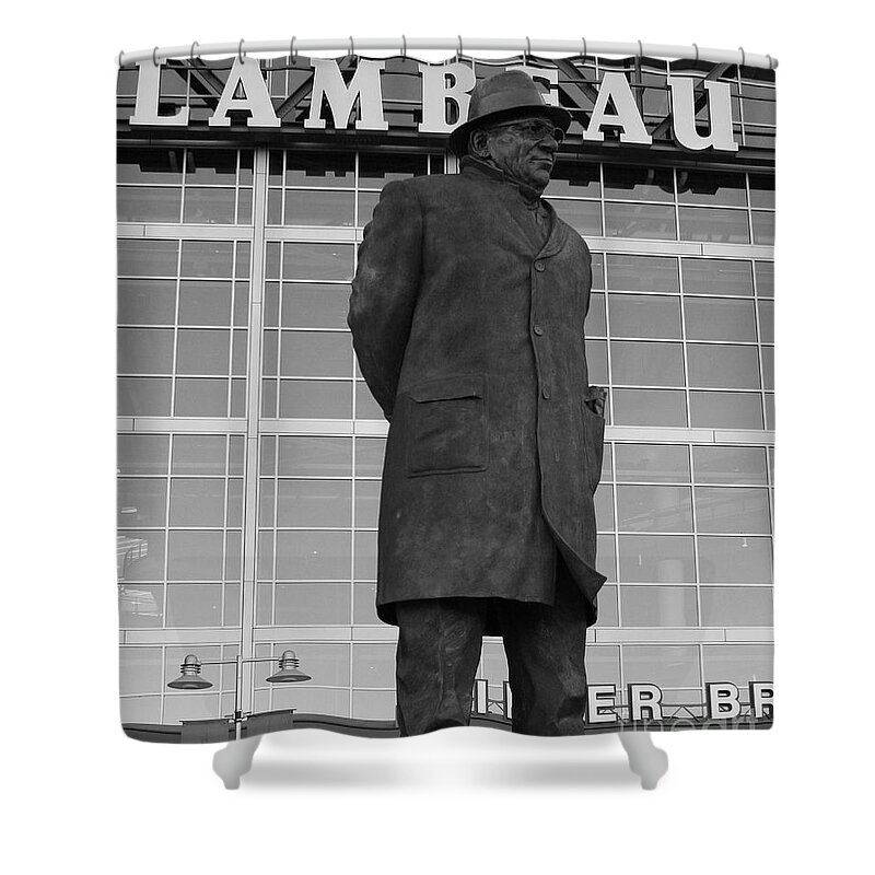 Vince Lombardi Shower Curtain featuring the photograph Ghosts of Lambeau by Tommy Anderson