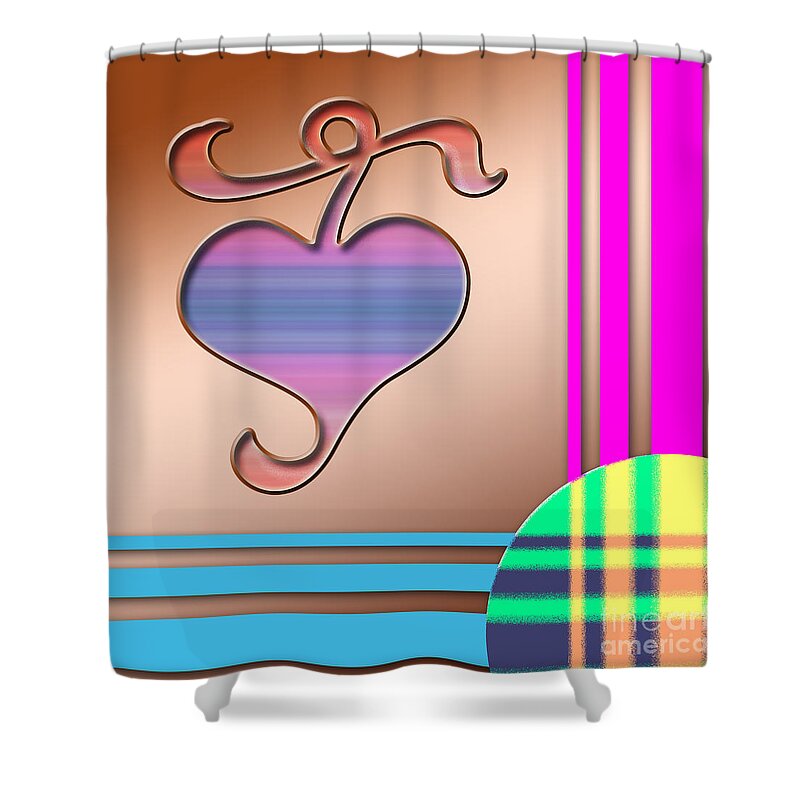 Clay Shower Curtain featuring the digital art Gift Of Love by Clayton Bruster