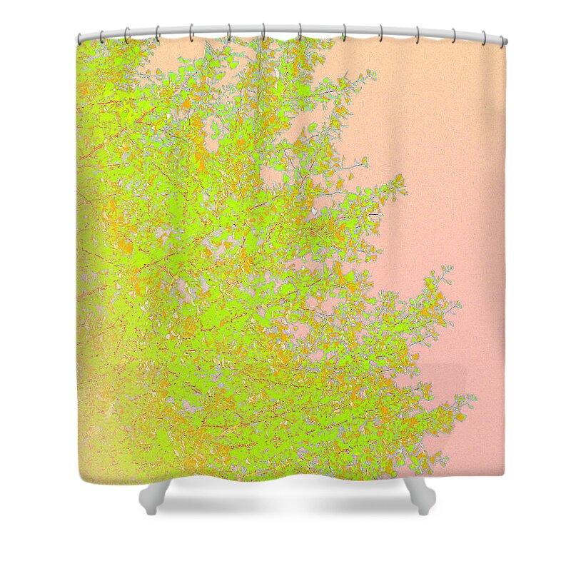 Pink Shower Curtain featuring the photograph Ginkgo Fantasy in Pink by Eena Bo