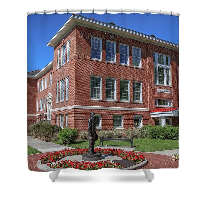 Ul Shower Curtain featuring the photograph Girard Hall Day Shot by Gregory Daley MPSA