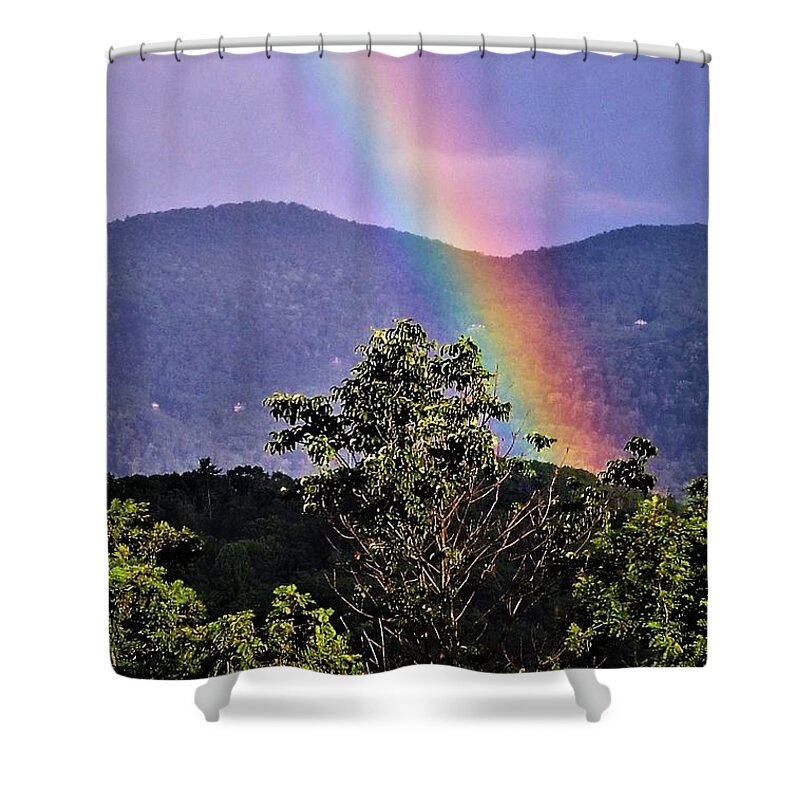 Rainbow Shower Curtain featuring the photograph Everlasting Hope by Chuck Brown