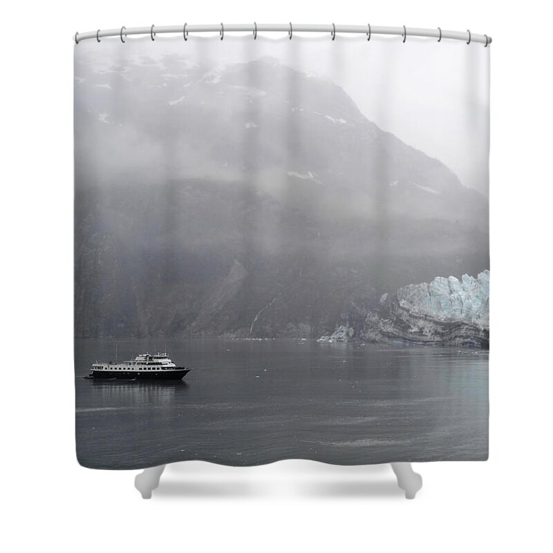 Glacier Shower Curtain featuring the photograph Glacier Ride by Zawhaus Photography