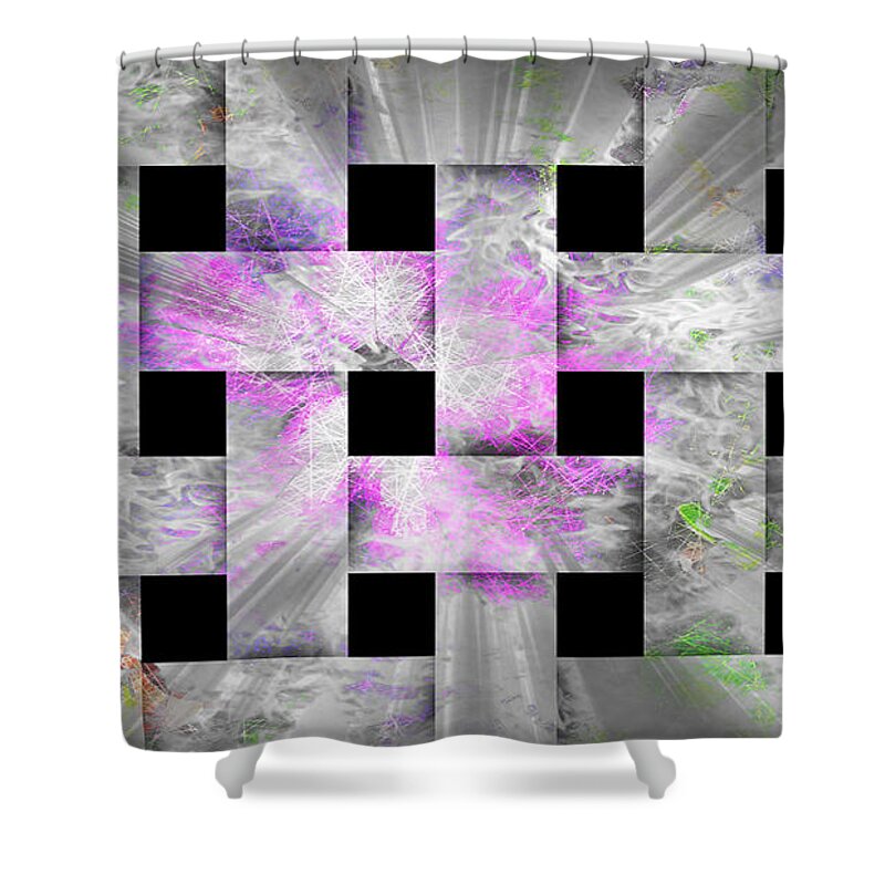 Weave Shower Curtain featuring the photograph Glaring Flowers by Amanda Eberly