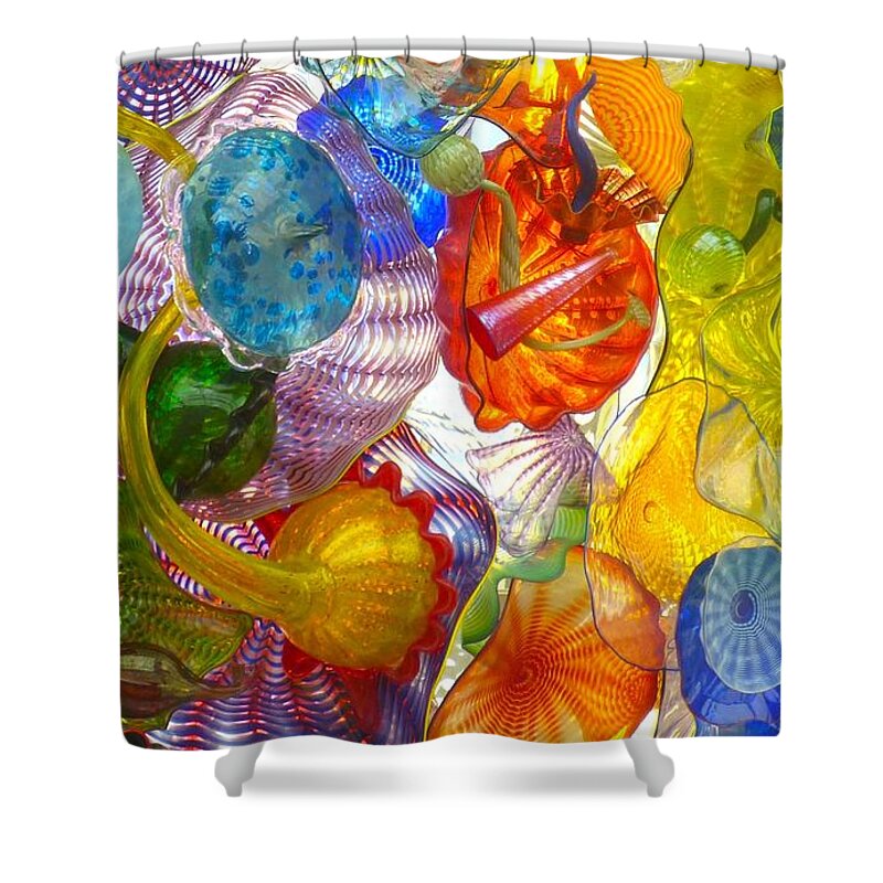 Glass Shower Curtain featuring the photograph Glass Ceiling 6 by Jean Wright