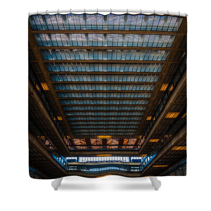 New Jersey Shower Curtain featuring the photograph Glass Ceiling by Kristopher Schoenleber