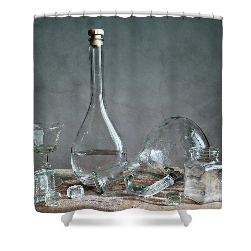 Glass Shower Curtain featuring the photograph Glass by Nailia Schwarz