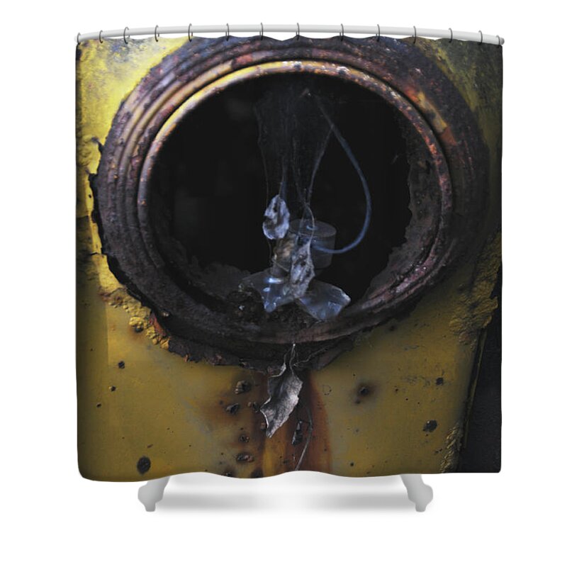 Rust Shower Curtain featuring the photograph Glass tears by Edward Crestoni