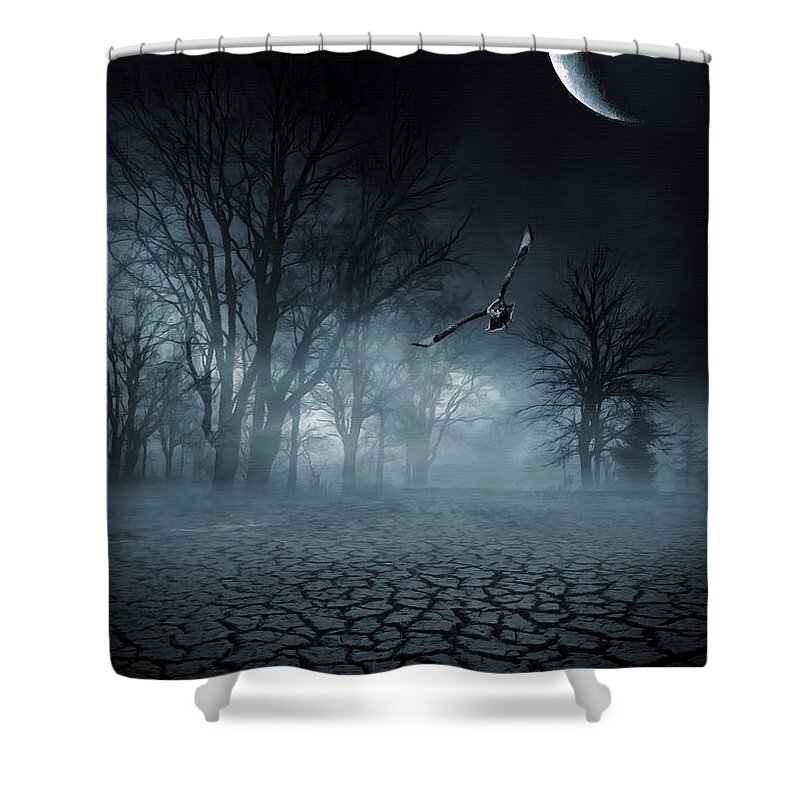  Shower Curtain featuring the digital art Glaucus by Lourry Legarde