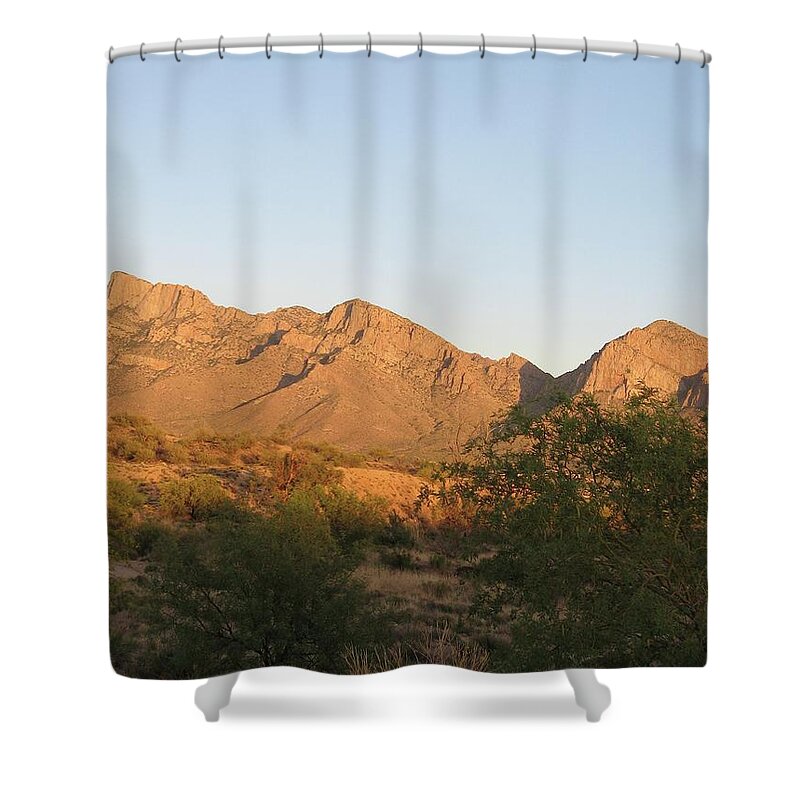 Desert Shower Curtain featuring the photograph Glory Light by Judith Lauter