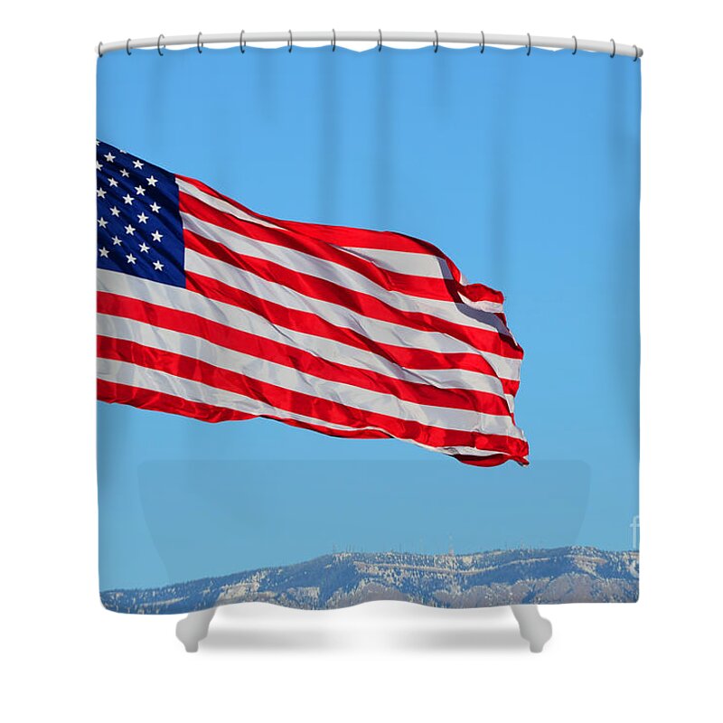 Mountain Shower Curtain featuring the photograph Glory on the mountain by Robert WK Clark