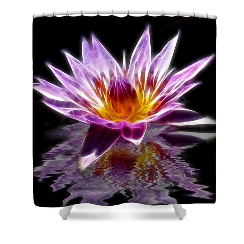 Lilly Shower Curtain featuring the photograph Glowing Lilly Flower by Shane Bechler