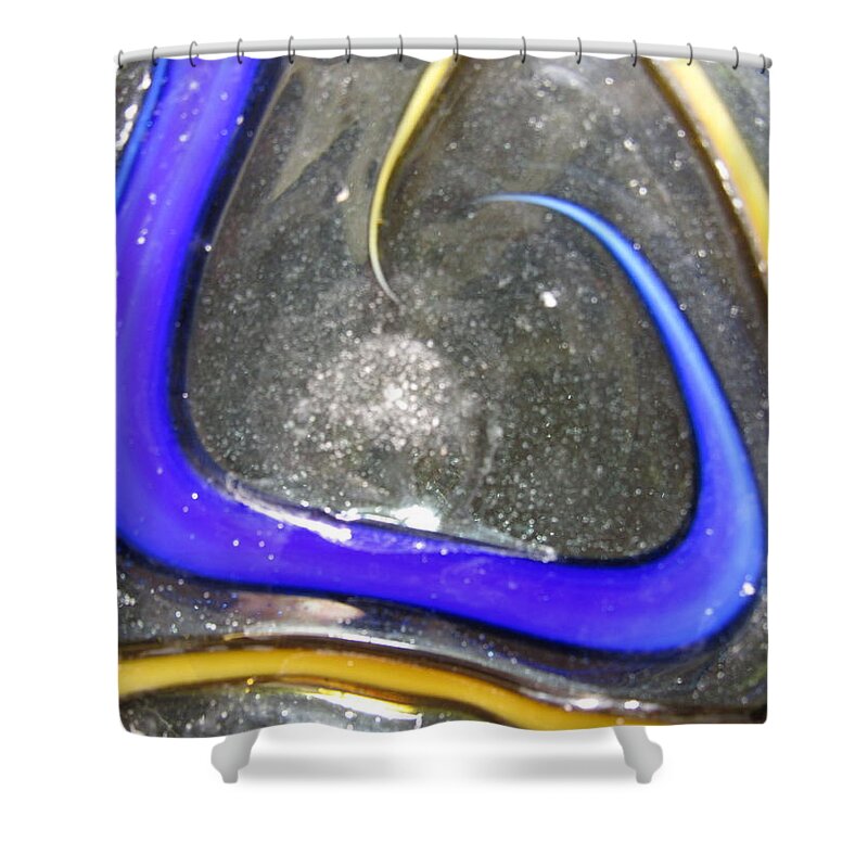 Go With The Flow Shower Curtain featuring the digital art Go With the Flow #9 by Scott S Baker
