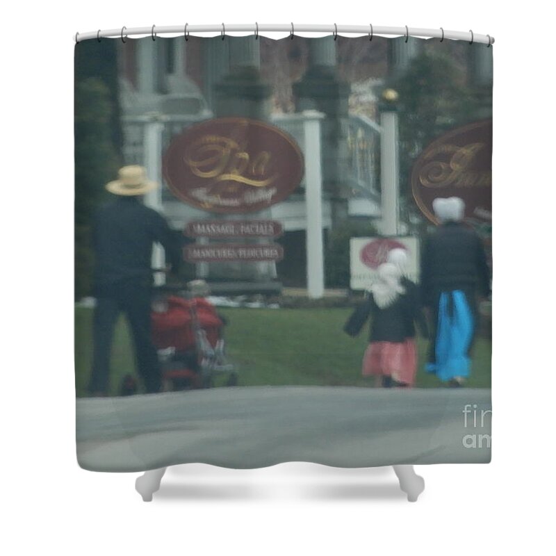 Amish Shower Curtain featuring the photograph Going to Town by Christine Clark