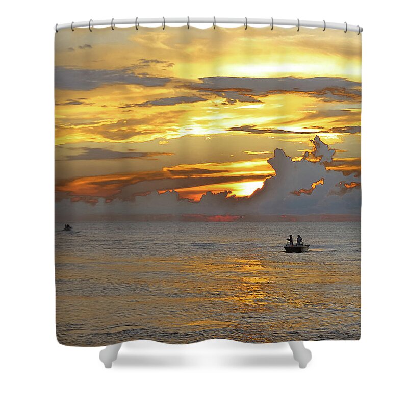 Yellow Shower Curtain featuring the photograph Going Verticle by Alison Belsan Horton