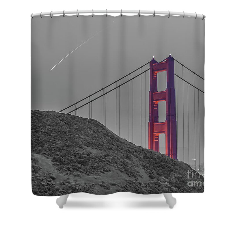 Golden Gate Bridge Shower Curtain featuring the photograph Golden Gate by Michael Tidwell